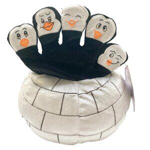 Santa Collection Sugar Loaf Penguin Finger Hand Puppet Stuffed Plush Igloo 2007